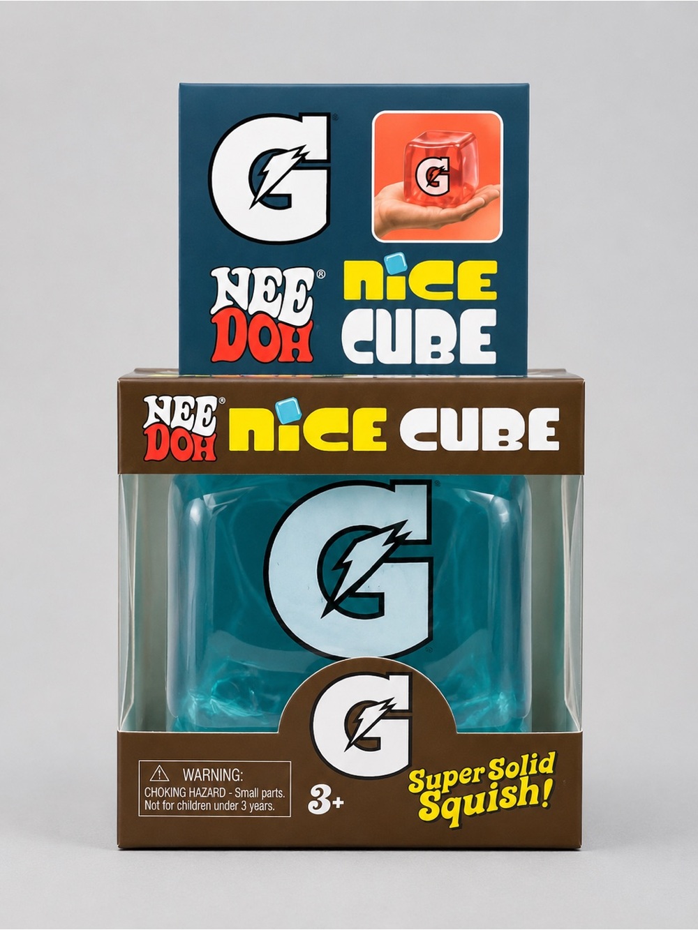 Gatorade Blue Cube Squishy Super Solid Fidget Stress Toy